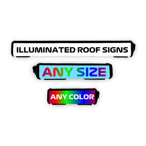 custom illuminated roof signs