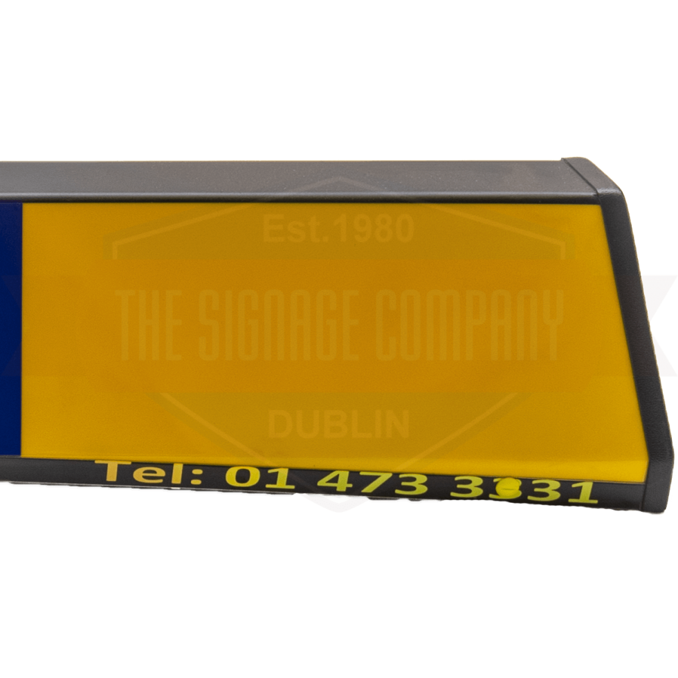 Taxi Roof Sign 2 for sale Dublin The Signage Company Roofsigns.ie