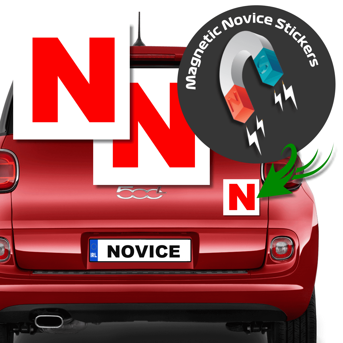 thumbnail image 2 of New Driver Sticker New Driver Magnet For Car Reflective Please Be Patient New Driver Signs For Car Student Driver Magnetic Safety Signs Novice Driver Warning Vehicle Bumper Sticke Car Magnet 2 of 11