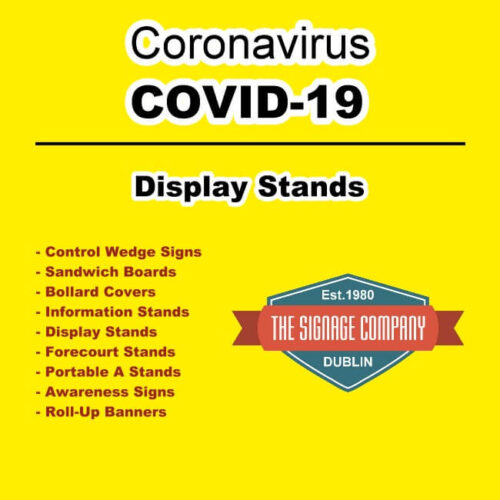 Coronavirus Infection Control Roll Up Banner Dublin COVD-19 Signage
