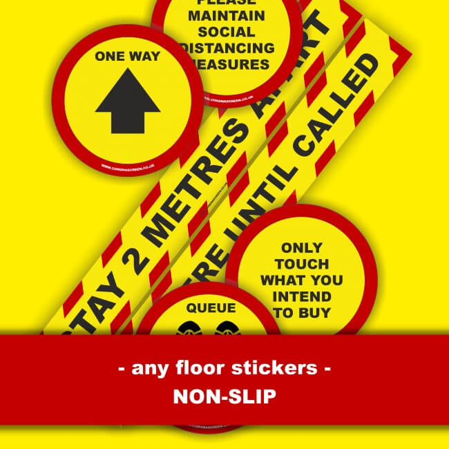 Dublin Coronavirus Oval Floor Sticker Sign