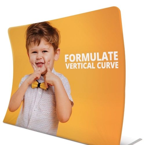 Formulate Vertical Curve Exhibition Display  2400mm - Hardware Only