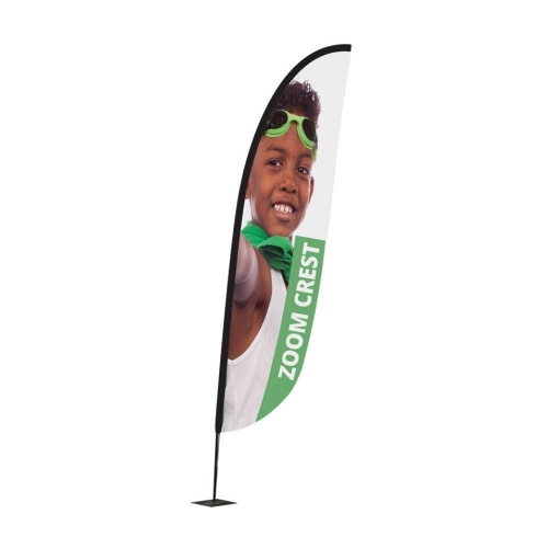 Zoom+ Crest Flagpole & Graphics  Small Pole