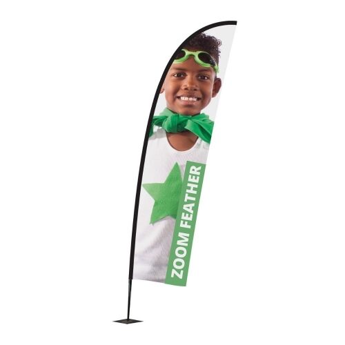 Zoom+ Feather Flagpole & Graphics  Small Pole