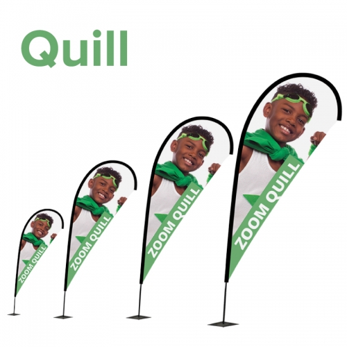Zoom+ Quill Flagpole & Graphics  supplier Dublin
