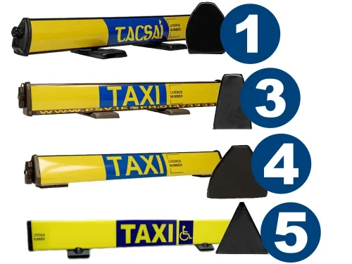 taxi roofsign endcaps