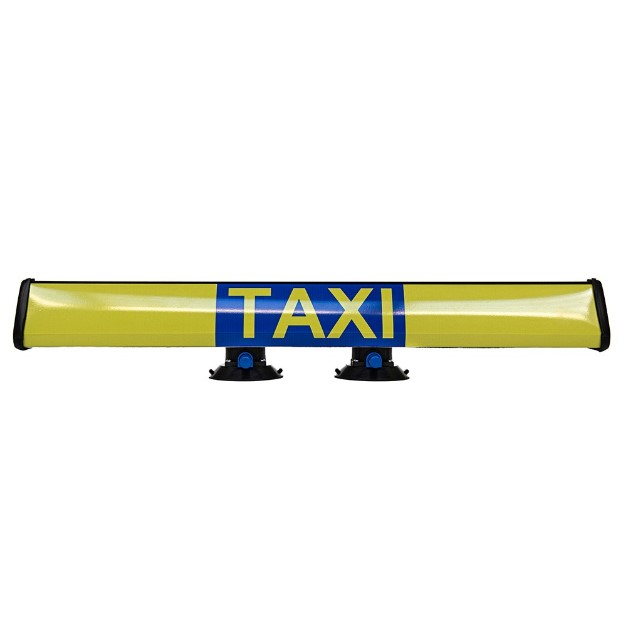 taxi roofsign with pump action vaccum suction cups
